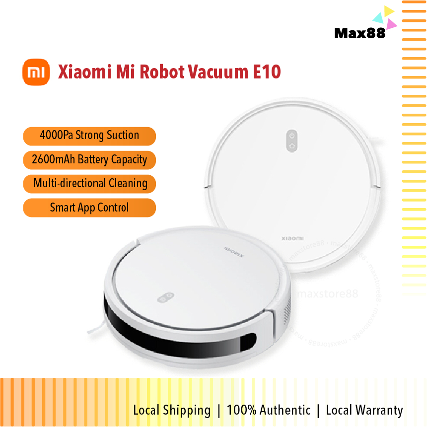 Xiaomi Mi Smart Robot Vacuum Cleaner Essential E10 4000pa Sweep + Mop WiFi Clean Mijia Home APP