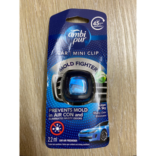 Ambi Pur Car Mini Clip Air Freshener Mold Fighter in Aircond 2.2ml FREE  SHIPPING