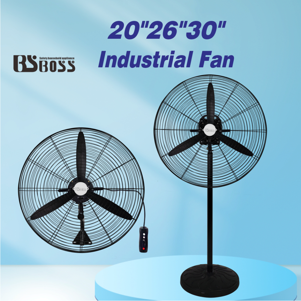 BSBOSS Industrial Fan Kipas Industri 20/26/30 Inch Heavy Duty Wall Fan ...