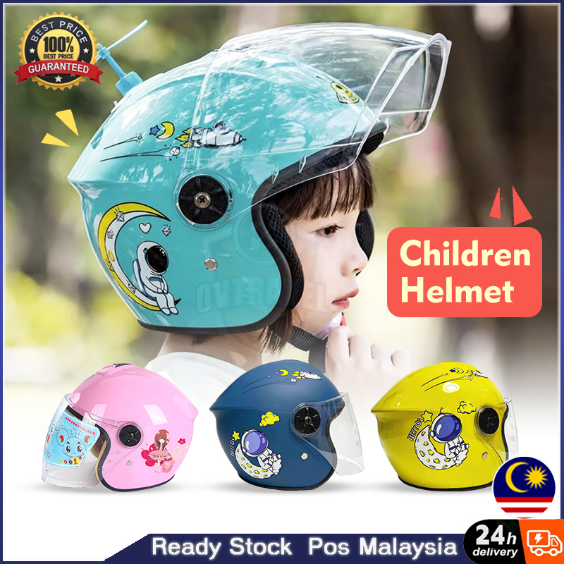 motorcycle helmet adult kids full face motor helmets dustproof mistproof helmet retractable safety motorcycle helmets Shopee Malaysia