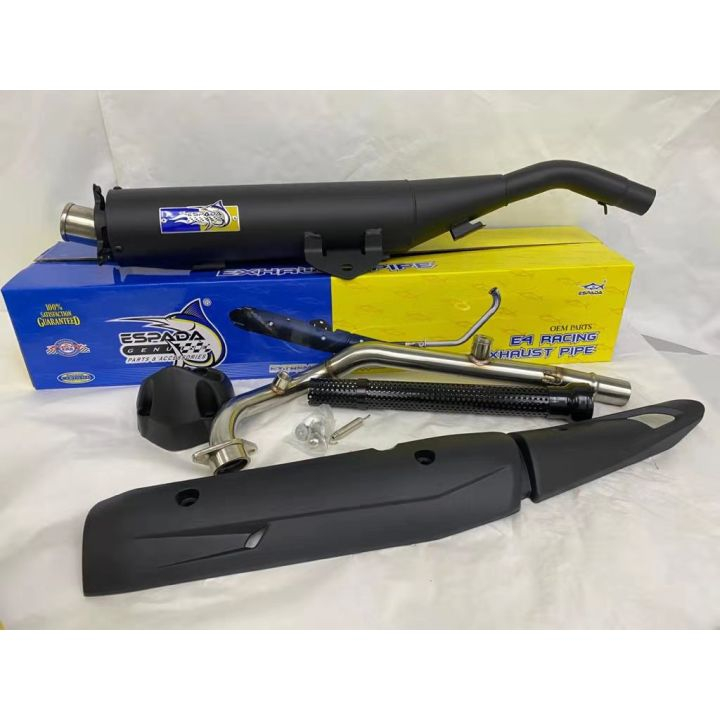 ESPADA Full System Exhaust Yamaha Y15 V1 V2 Y15ZR Muffler + Silencer Cutting STD E4II 100 Plug
