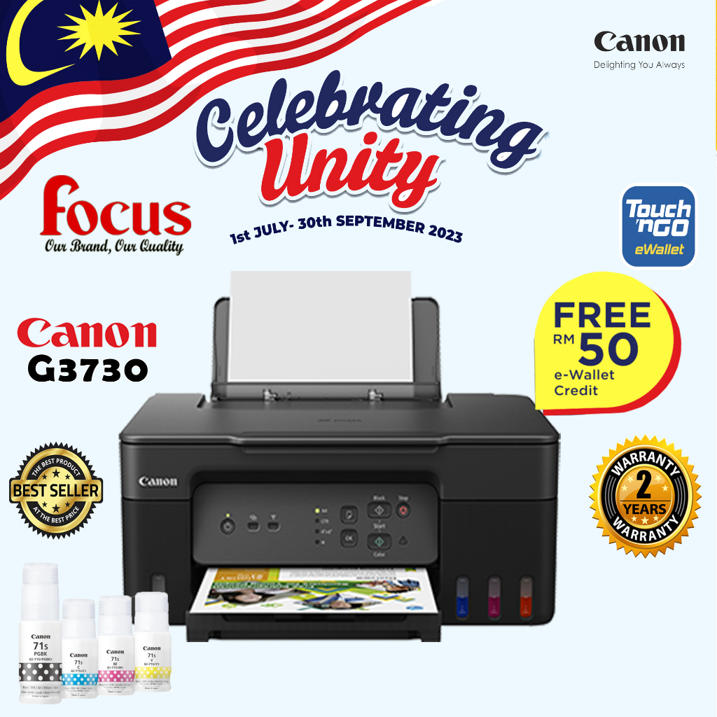 Canon PIXMA G3730 Wireless Ink Efficient G Series Printer Shopee Malaysia