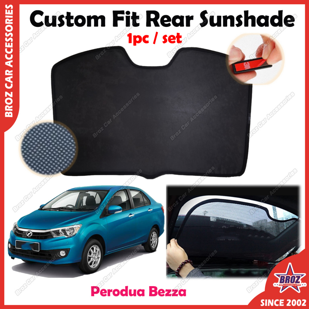 For Perodua Bezza Car Rear Sunshade Rear Windscreen Custom Fit OEM Car ...