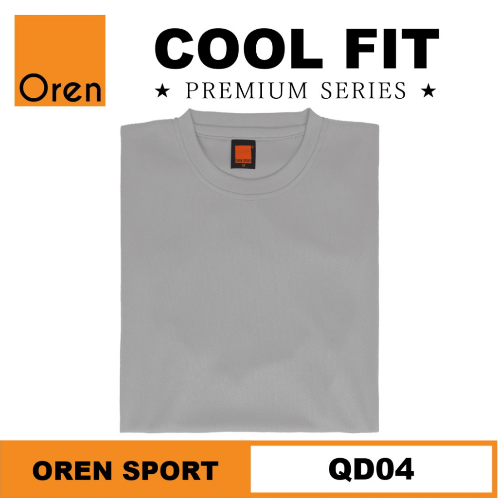 【PREMIUM】 QD04 OREN SPORT Cool Fit Microfiber Round Neck T Shirt Men ...