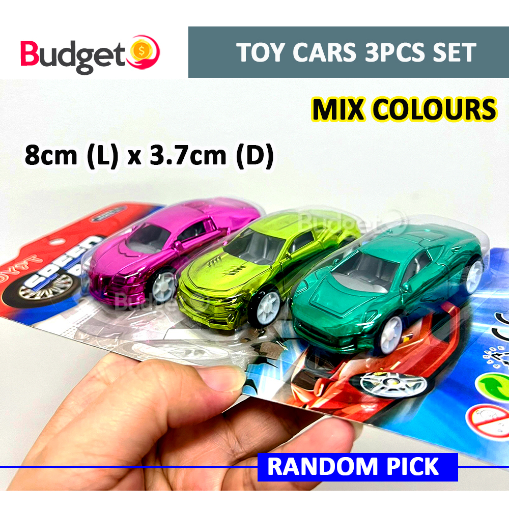 Ready Stock*Kids Toy Cars 3pcs Set Sport Car Vehicles Play Toys Kereta ...