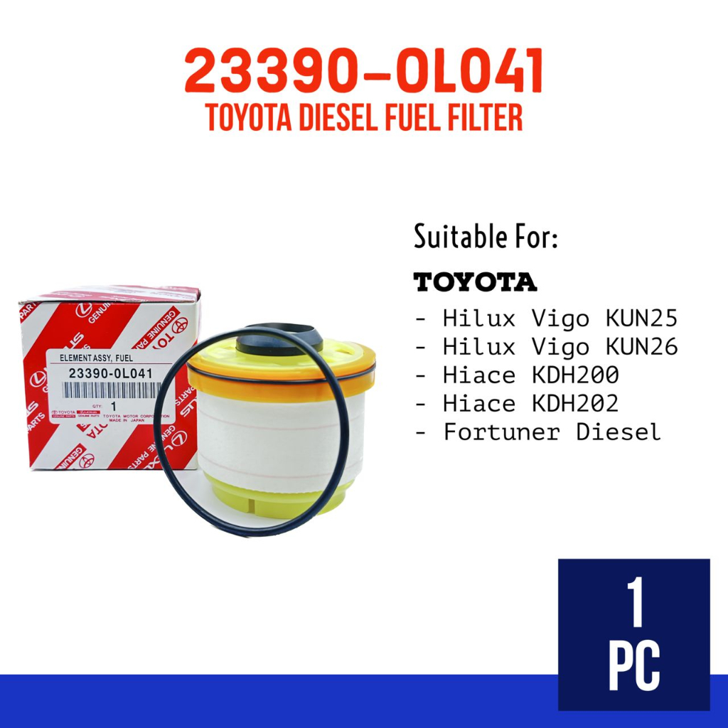 TOYOTA DIESEL FUEL FILTER (23390OL041) TOYOTA HILUX KUN25/ KUN26