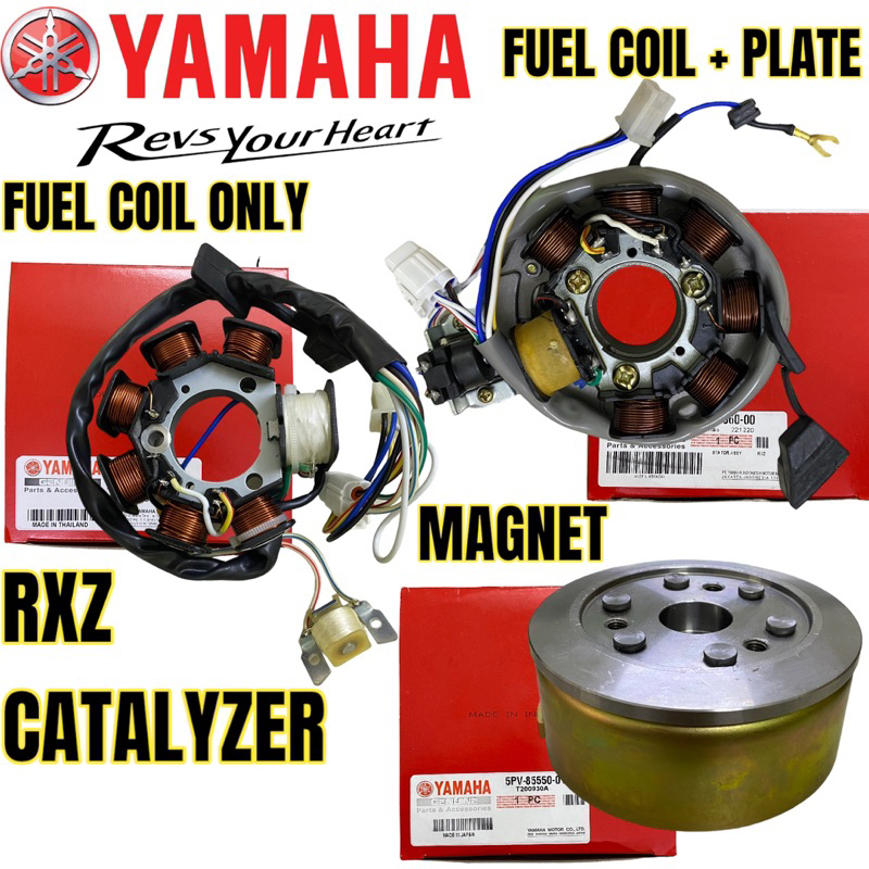 YAMAHA RXZ CATALYZER (5PV) FUEL COIL / STATOR ASSY / BASE ASSY /