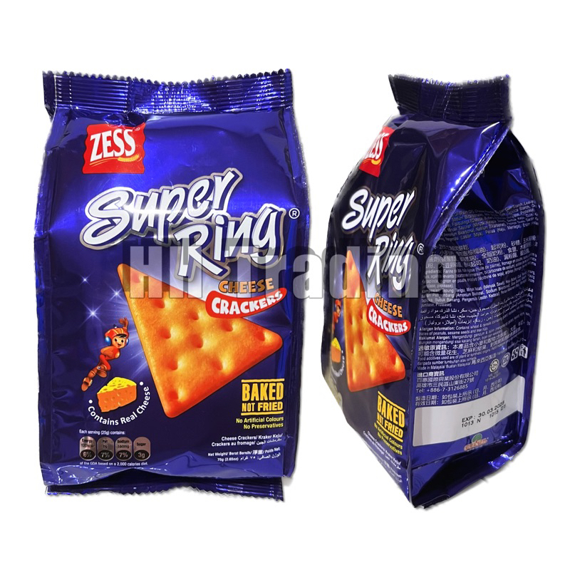 75g ZESS SUPER RING CHEESE CRACKERS / KRAKER KEJU Shopee Malaysia