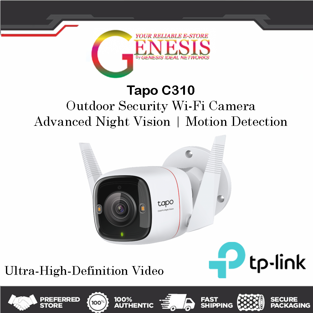 Wifi outdoor camera] TP-Link Tapo CCTV C320WS, TAPO 510W,.520WS Outdo
