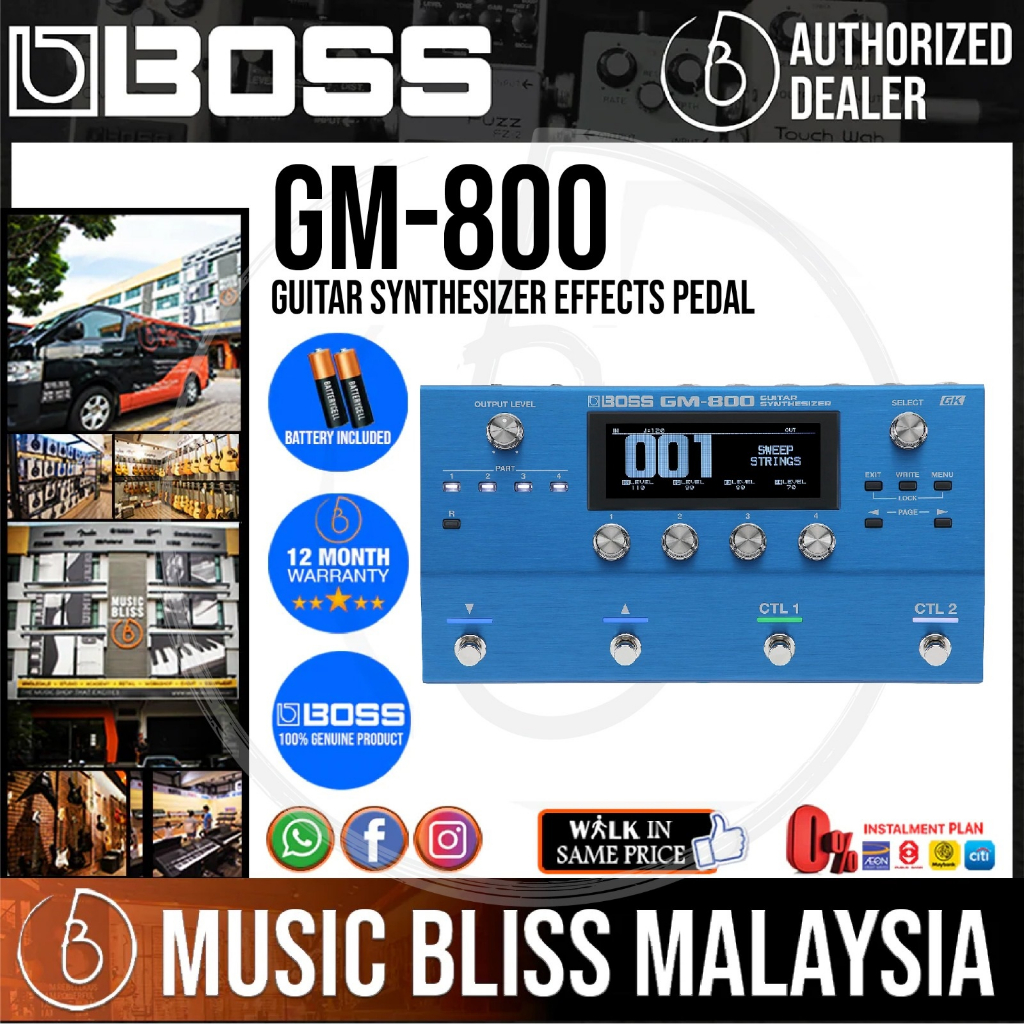 Boss GM-800 Guitar Synthesizer Pedal (GM800) | Shopee Malaysia