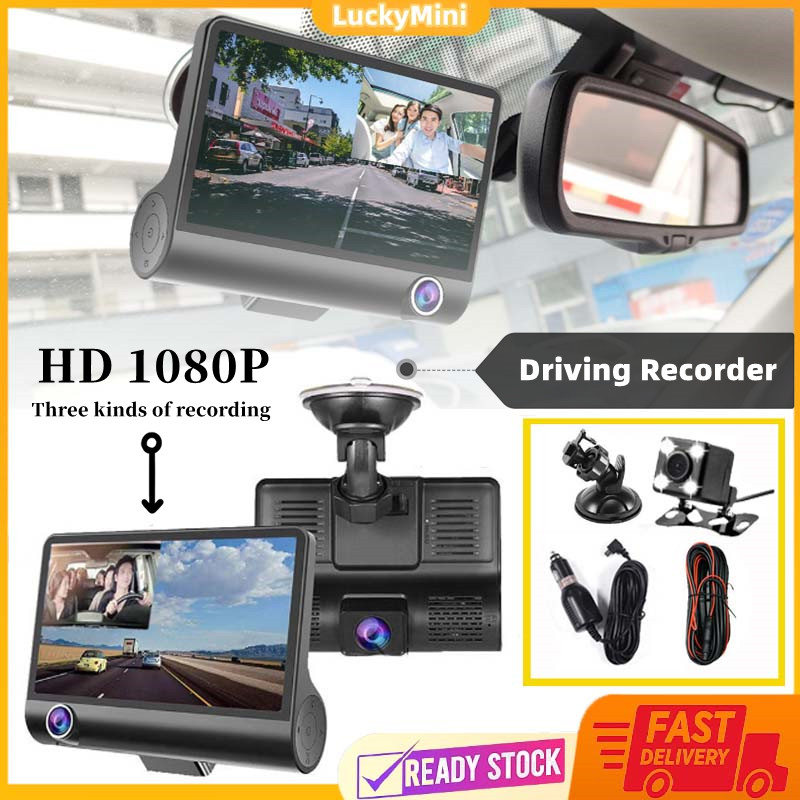 Car Camera Dashcam 70mai Dash Cam Car 4 Inch 3 Lens Dash Cam 1080P Full