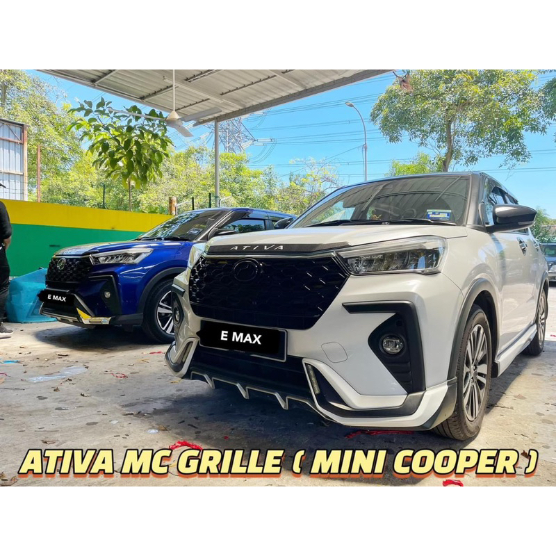 PERODUA ATIVA STV MC GRILLE ( MINI COOPER DESIGN ) PLUG N PLAY | Shopee ...