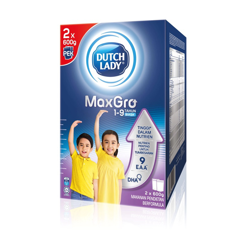 Dutch Lady MaxGro 1-9 years 600g | Shopee Malaysia
