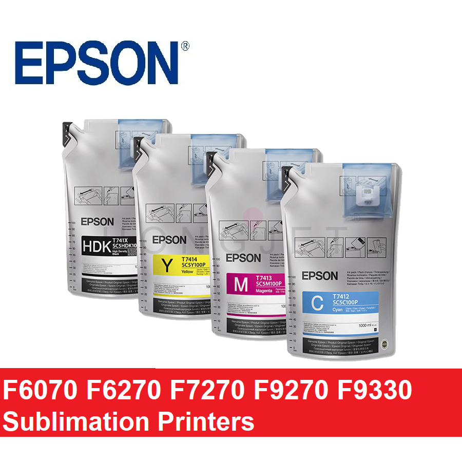 Epson Surecolor Ultrachrome Ds Ink For F6070 F6270 F7270 F9270 F9330 Sublimation Printer T741x