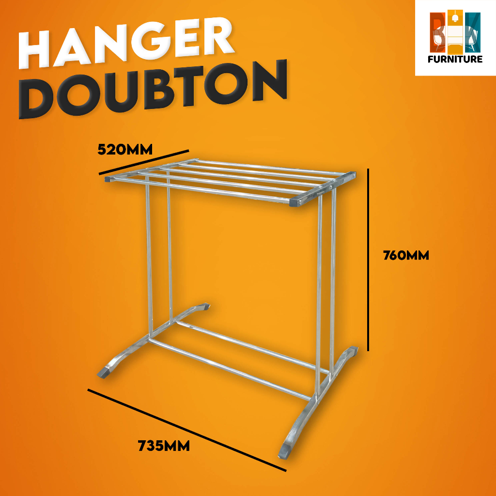 (READY STOCK) Stainless Steel Towel Hanger/ Towel Rack/ Clothes Drying