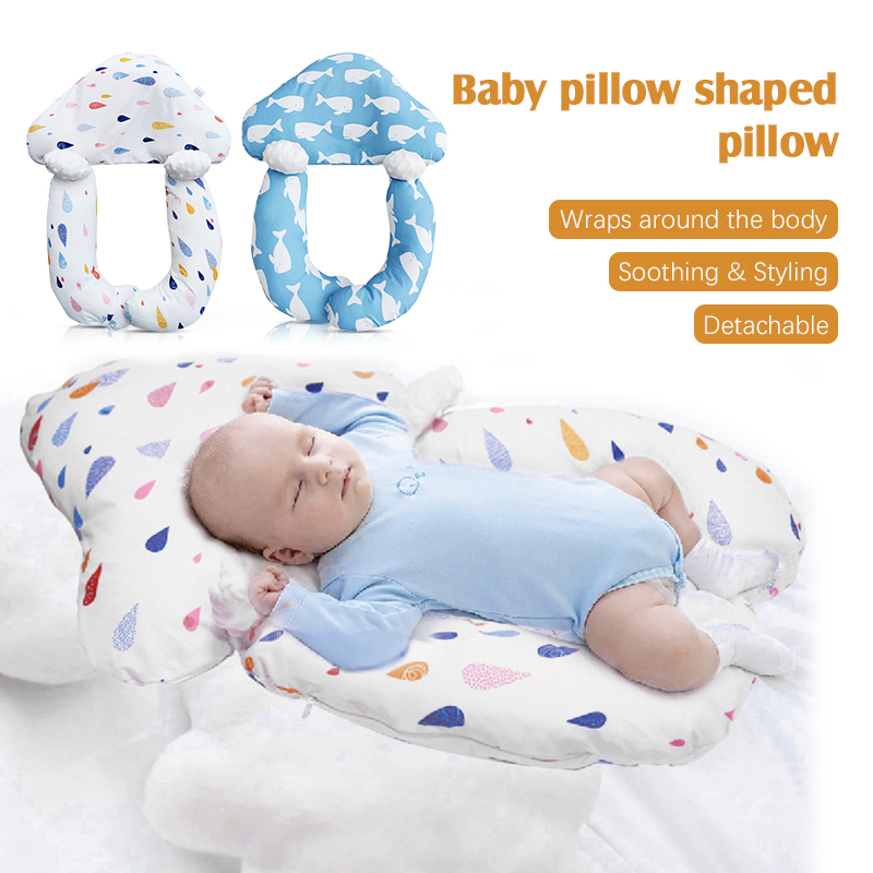 Anti Flat Head Baby Shaping Pillow with Bolster comfort Toddler