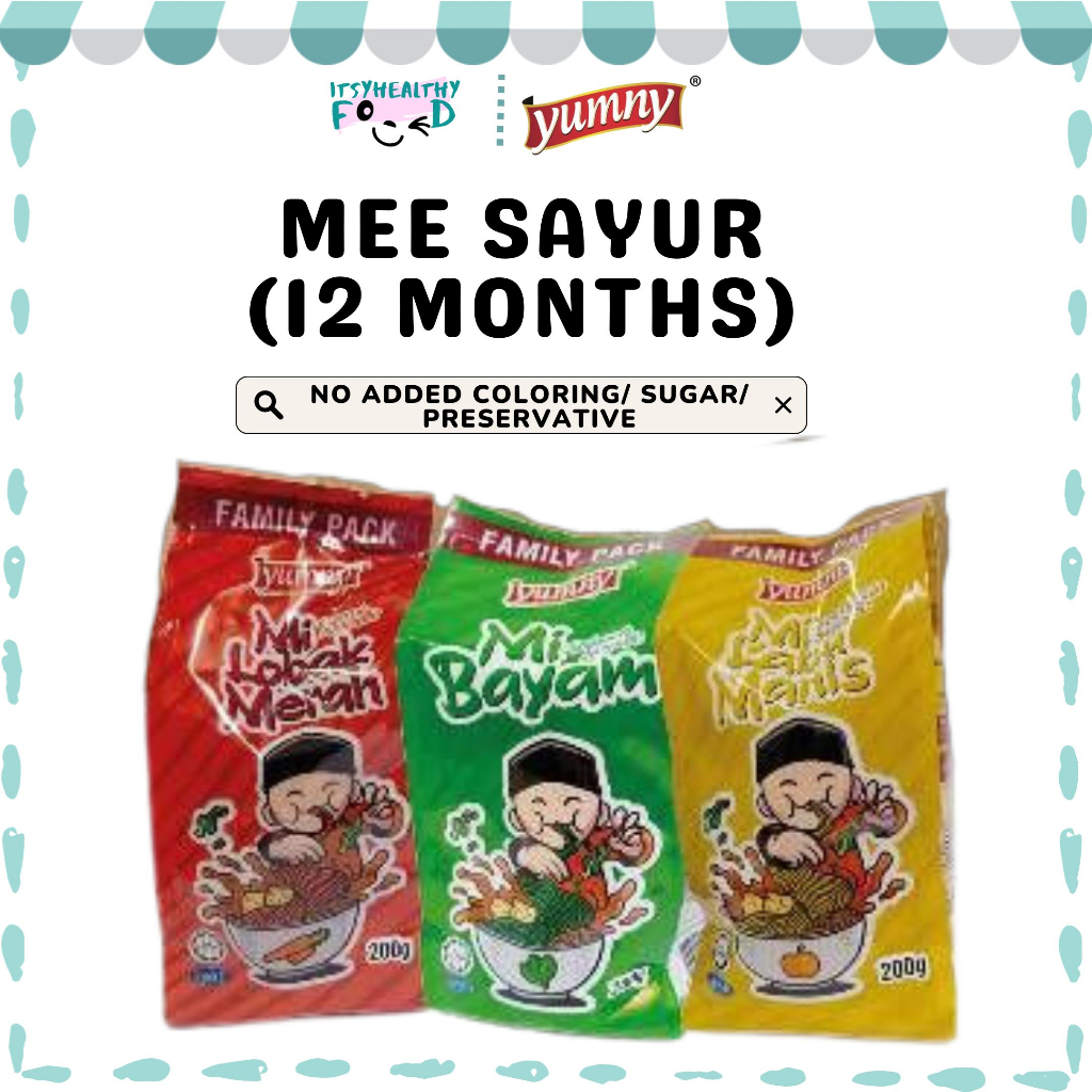 Mee Sayur Untuk Kanak-Kanak Kids Noodles 1 tahun by Yumny | Shopee Malaysia