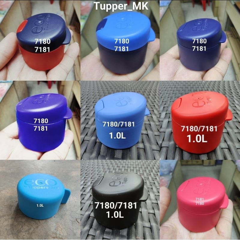 💖💖 Tupperware Spare Parts 1L Eco Bottle / 750ml Round Eco Bottle Cap ...