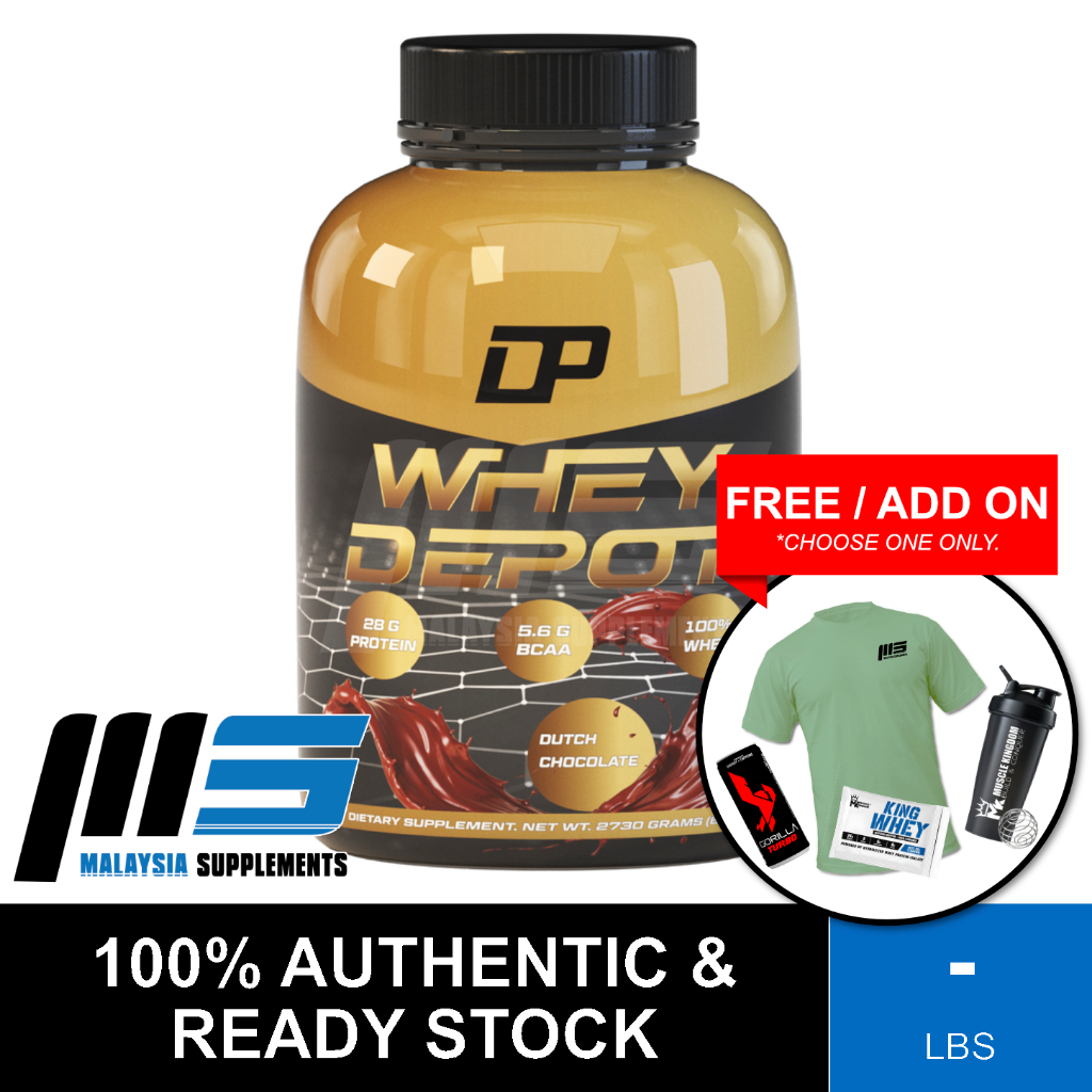 DP Whey Depot (30 60 SERVINGS) [FREE GIFT] Whey Protein, BCAAs