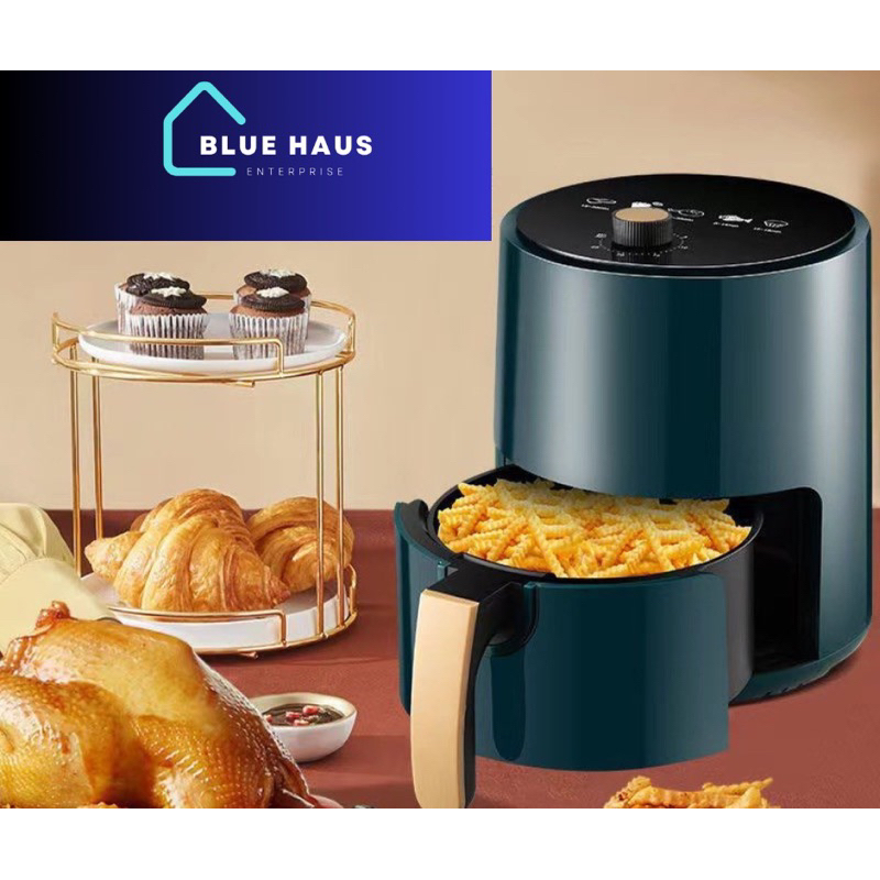 BLUEHAUS AIR FRYER 4L(BRAND CAMEL) 3Years Warranty !!! Shopee Malaysia