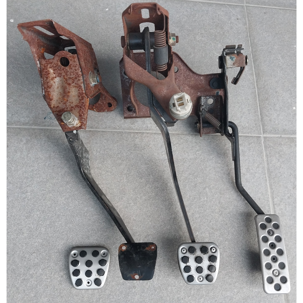 Civic EG EK manual pedal set with DC5 Type R aluminium pedal cover