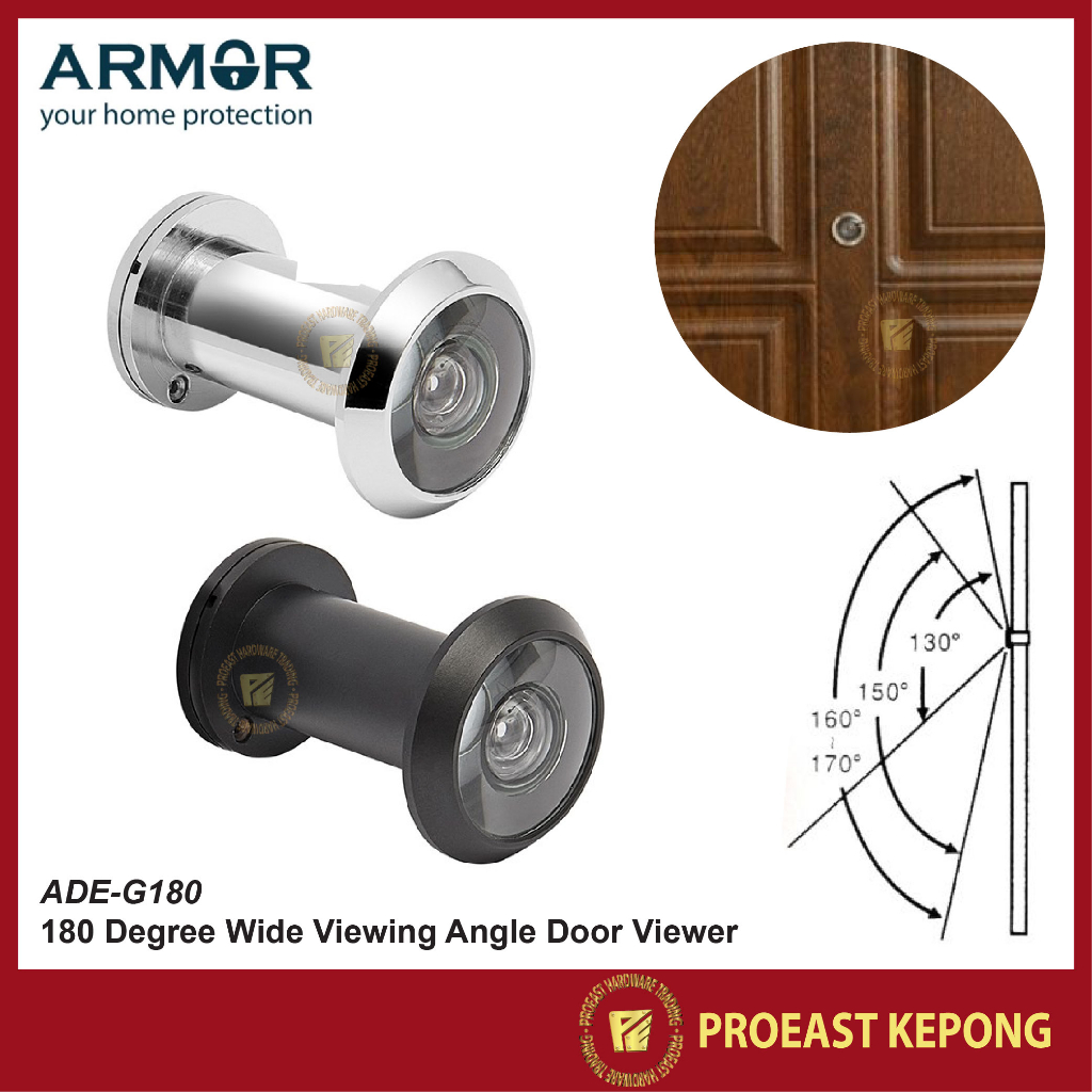 ARMOR [ ADEG180 ] 180 Degree Wide Viewing Angle Door Viewer / Door Eye