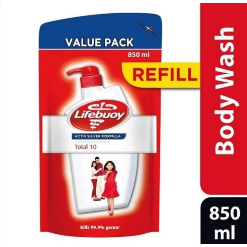 Lifebouy Total 10 Body Wash Refill Pack (850ml) Shopee Malaysia