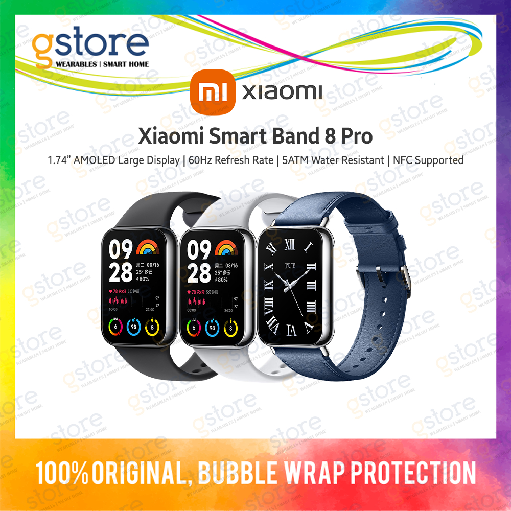 【New】Xiaomi Mi Band 8 Pro NFC (1.74" AMOLED Display, 150+ Sports Modes ...