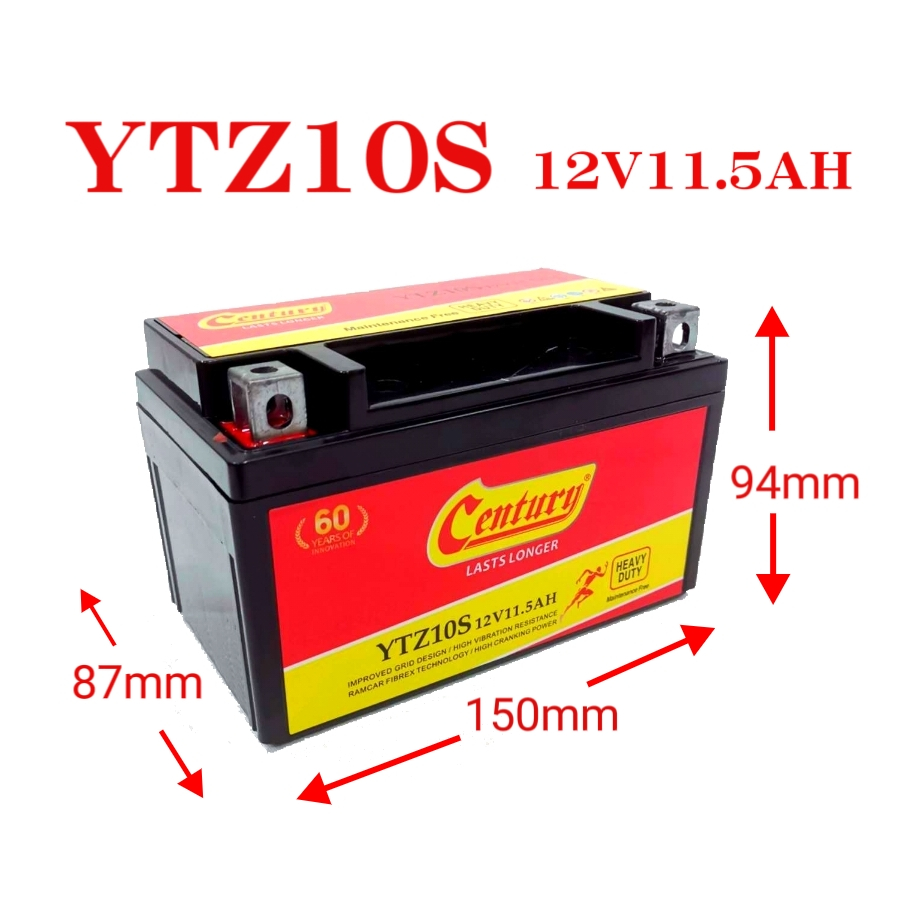 YTZ10S BATTERY GEL MADE IN JAPAN MT09 / CB500 / ZX10R / R6 Shopee