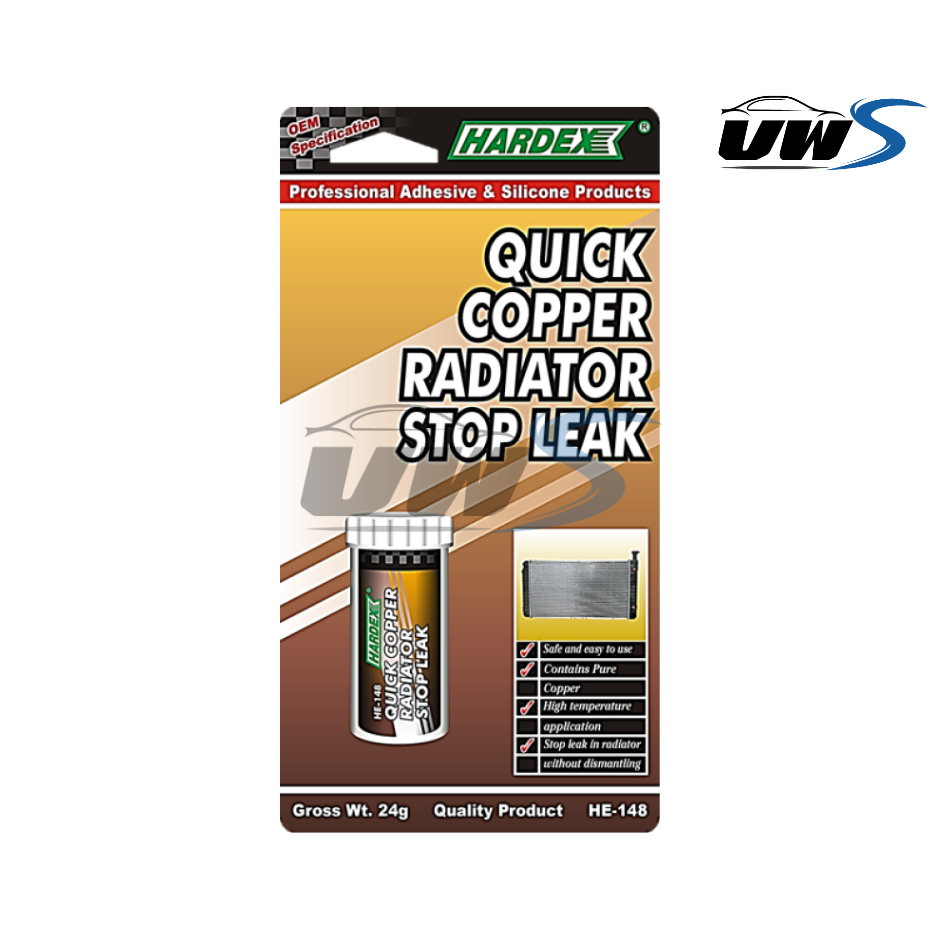 HARDEX QUICK COPPER RADIATOR STOP LEAK 24g HE148 | Shopee Malaysia