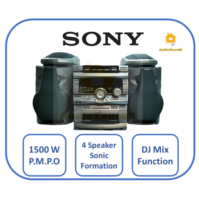 Sony Mini Hifi Component System with CD Radio Cassette Tape Player MHC