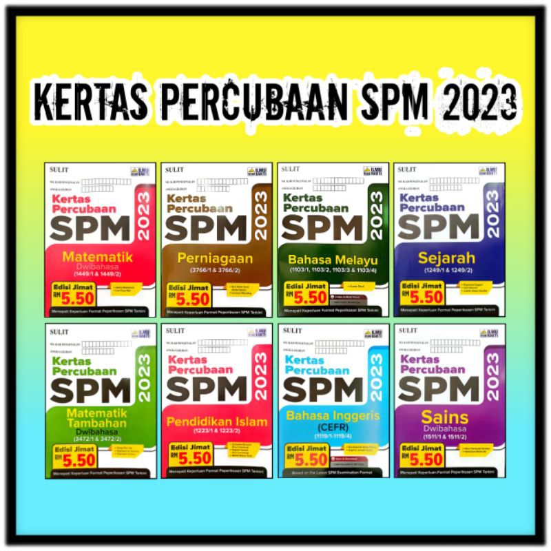 PIB KERTAS PERCUBAAN SPM 2023 | Shopee Malaysia