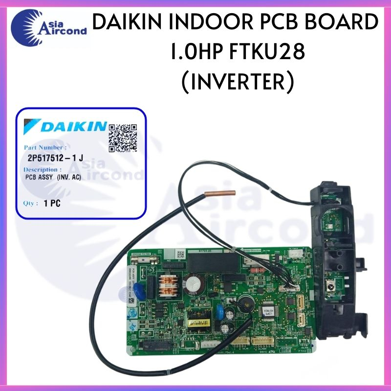 DAIKIN INDOOR PCB BOARD 1.0HP FTKU28 (2P517512-1J) | Shopee Malaysia