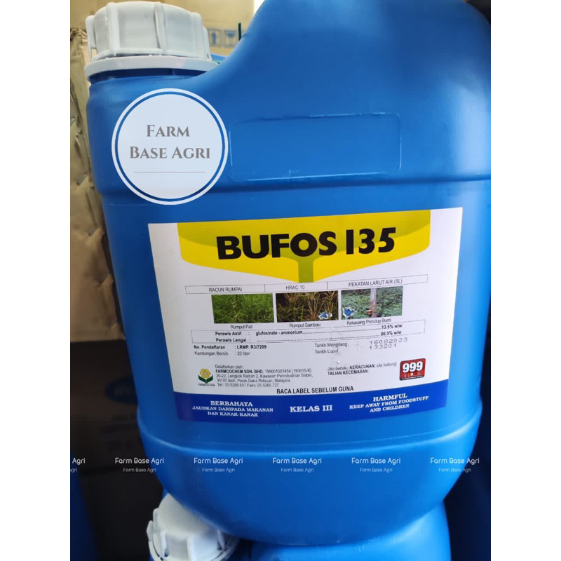 20L Bufos GlufosinateAmmonium 13.5 Racun Rumput Herbicide Shopee