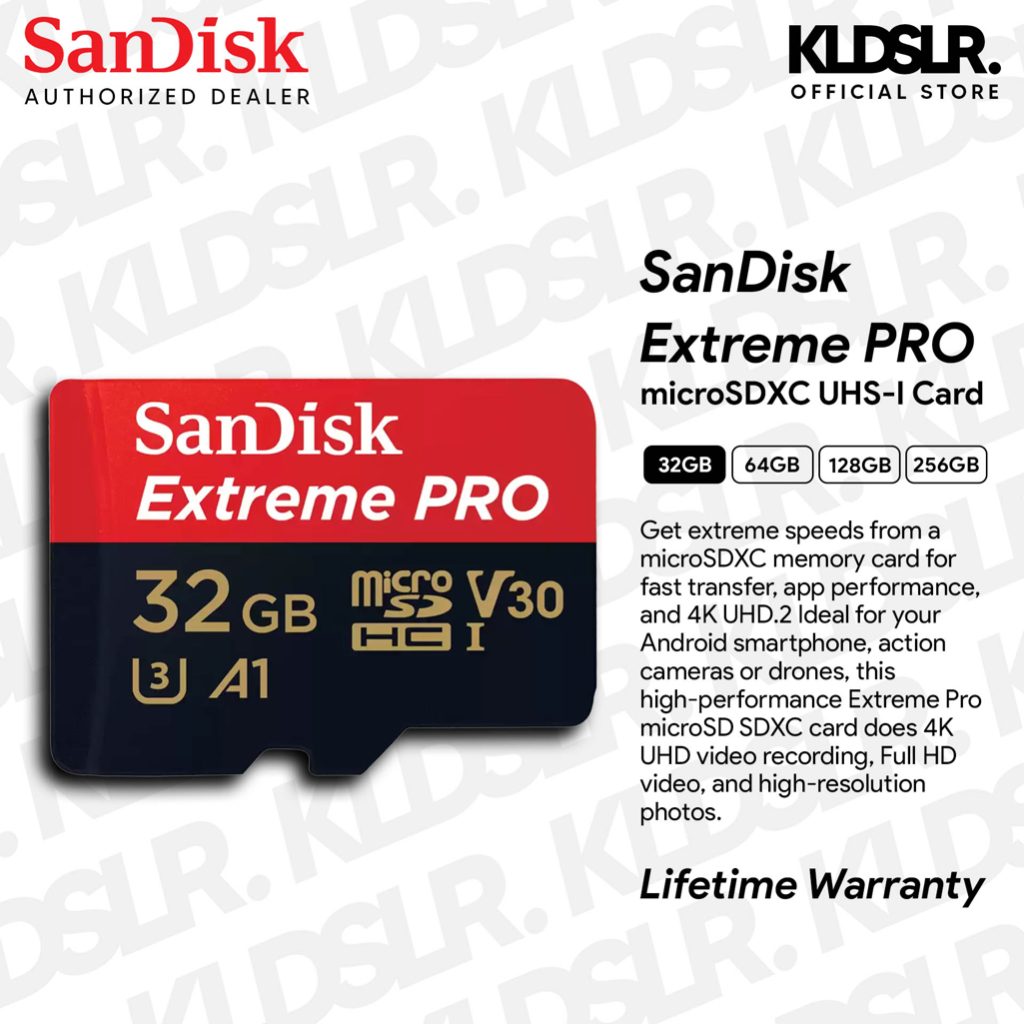 [Older Version] SanDisk 128GB Extreme PRO SDXC UHS-I Card - C10, U3, V30,  4K UHD, SD Card - SDSDXXY-128G-GN4IN