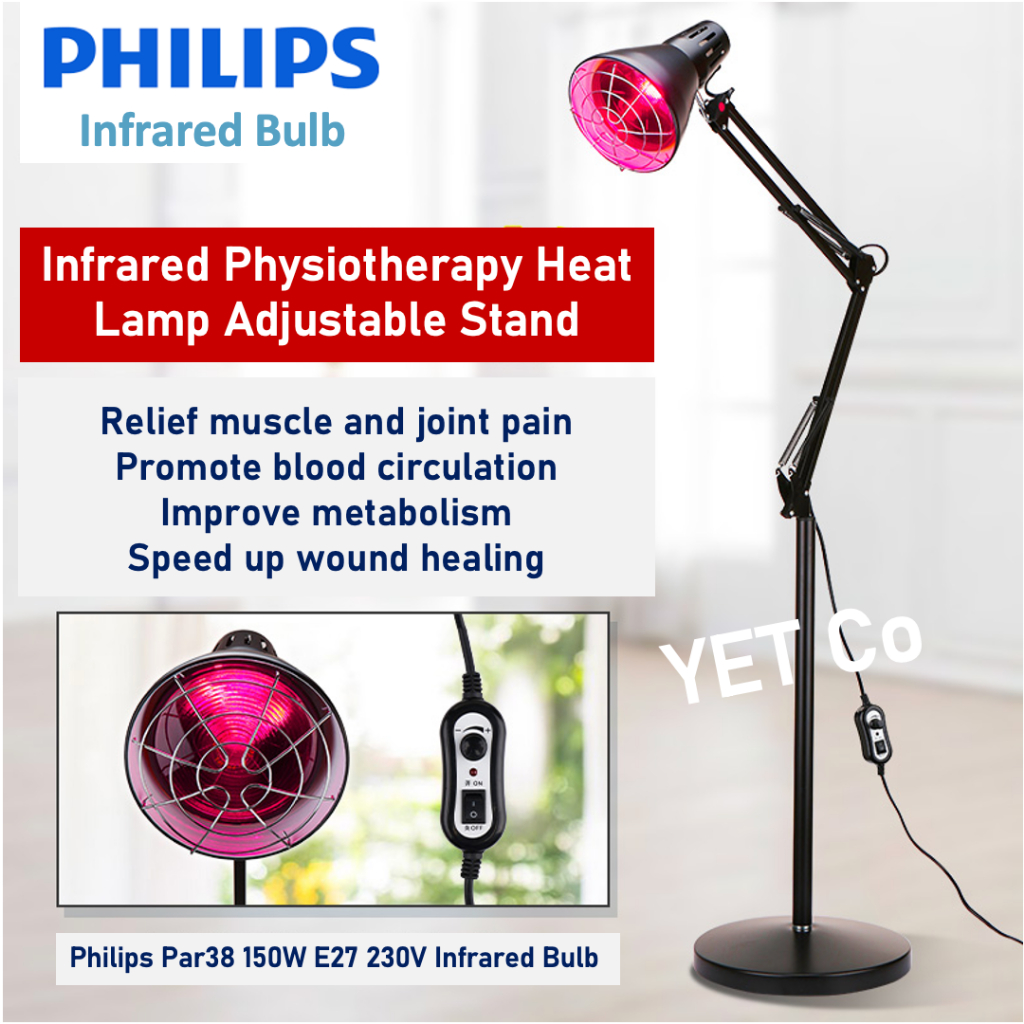 Philips Infrared Bulb Light Heating Physiotherapy Adjustable Floor