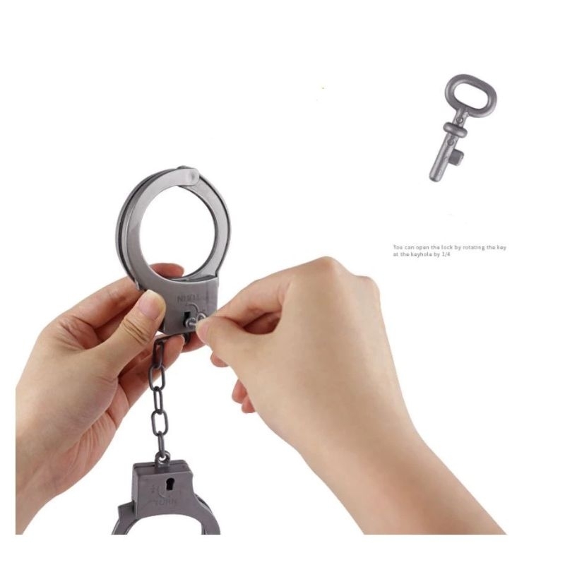 Plastic Handcuff Toy Police Pretend Play for Kids Mainan Polis Shopee