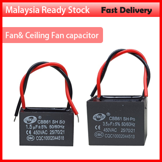 Fan& Ceiling Fan capacitor(1uF/1.2uF/1.5uF/1.8uF/2uF/2.5uF/2.5uF/3.0uF/3.5uF)