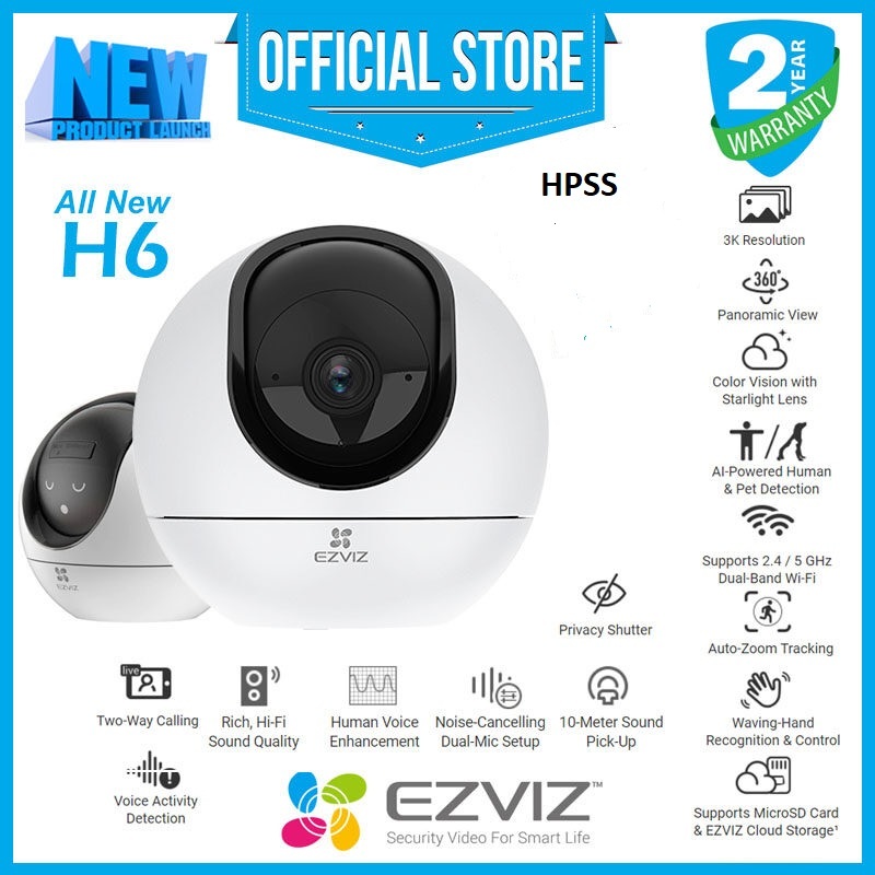 EZVIZ BC2 CB1 H3C 2MP 4MP Indoor Wi-Fi Smart Home Battery Powered ...