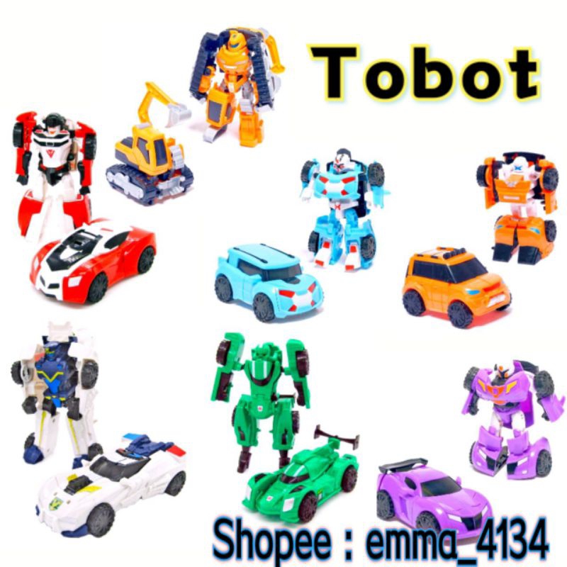 tobot Robot Mini Series Transforming Transformation Robot Car Toys for ...