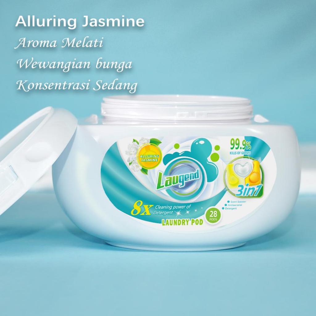 Laugend 3in1 Laundry Pod, 8x Cleaning Power Fresh Laundry Pods (28pcs