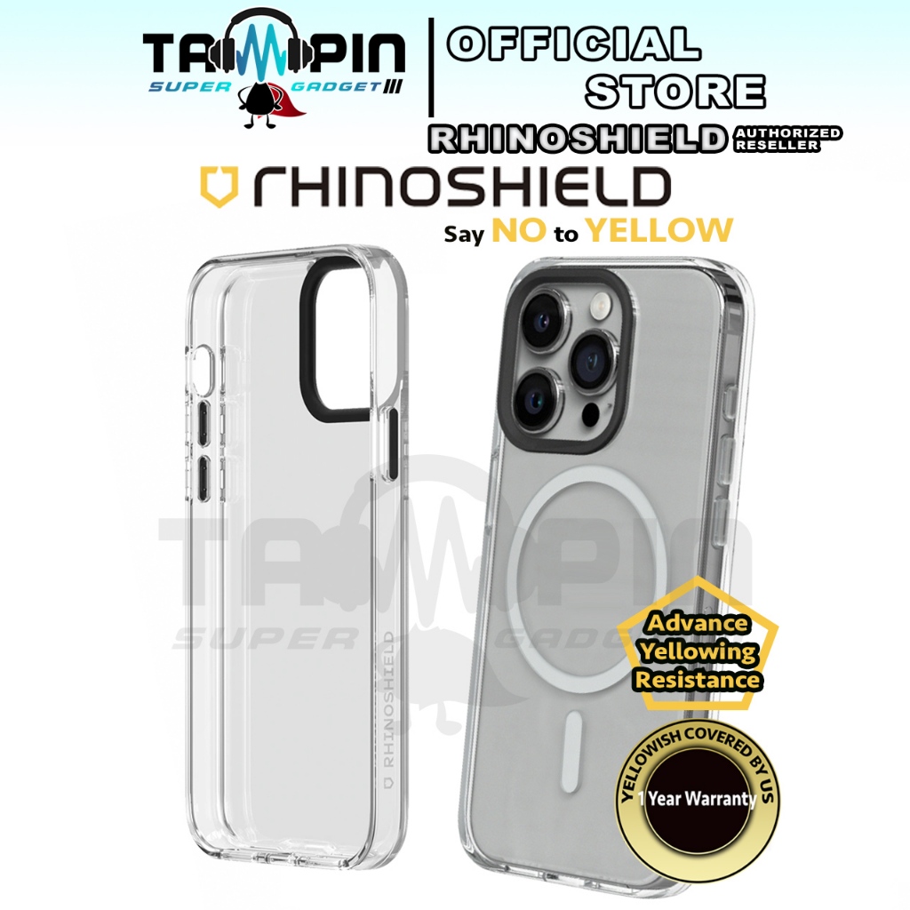 Rhinoshield Clear Case for iPhone 16 Pro Max 15 Pro Max 14 Pro Max 14