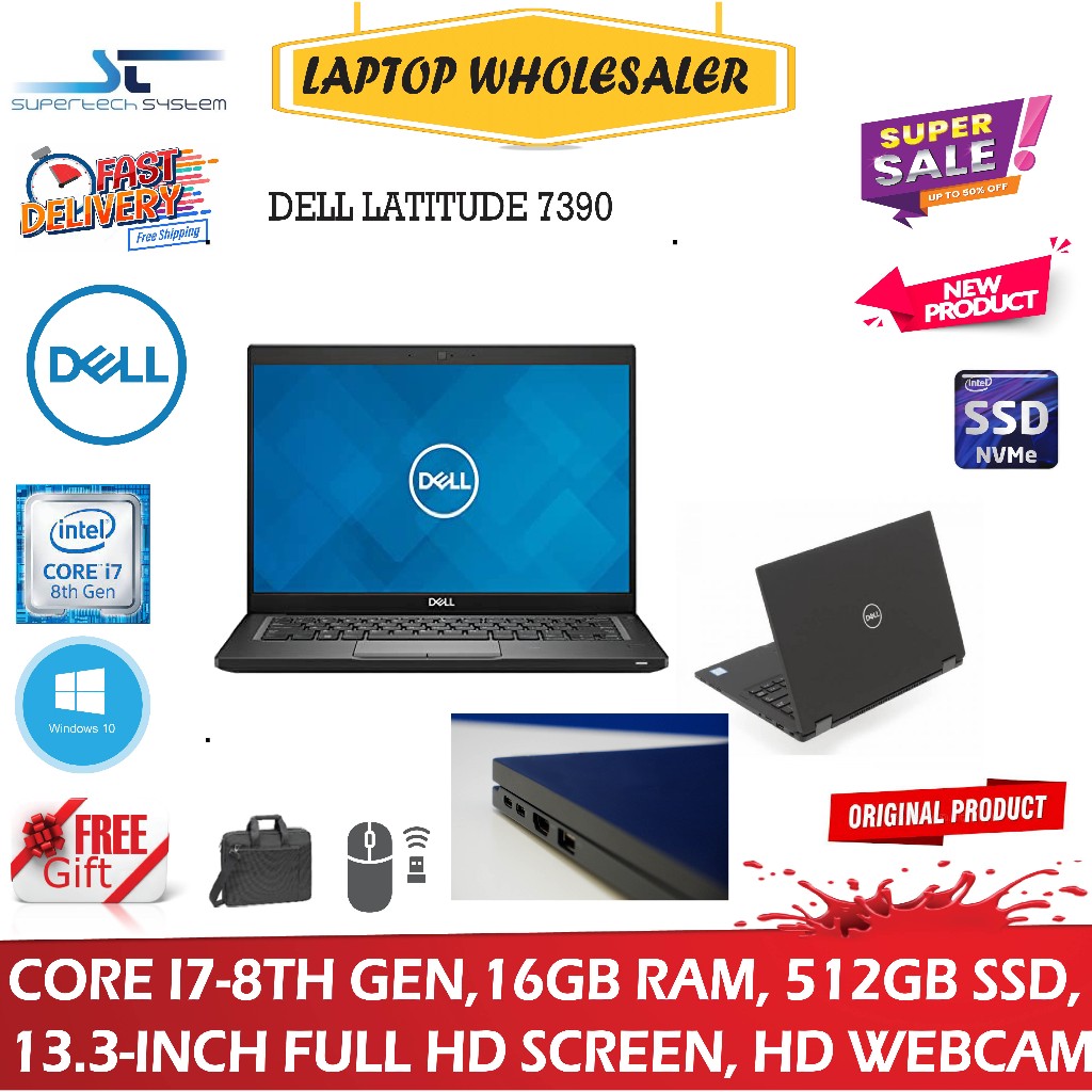 夏セール開催中 MAX80%OFF！ Dell Gen i7-8650U, Latitude Intel 7390 ...