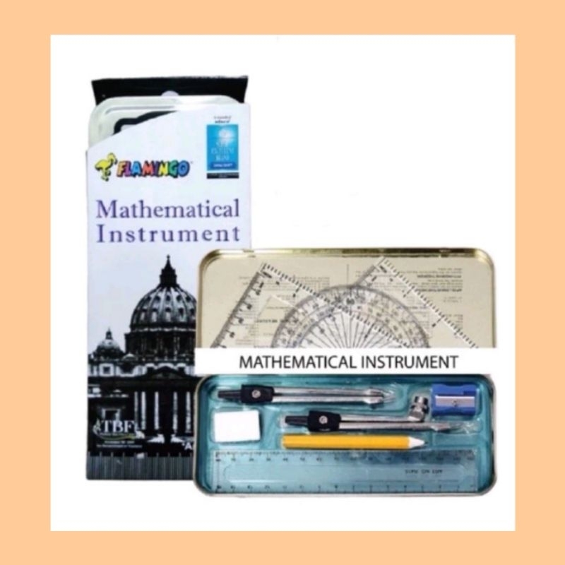 [Ready Stock] HICOOK Flamingo Mathematics Instrument Set Geometry Set ...