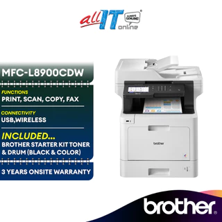 Brother MFC-L8900CDW All in One Wireless Colour Laserjet Printer | Auto 2-sided Print/Scan | NFC Connection