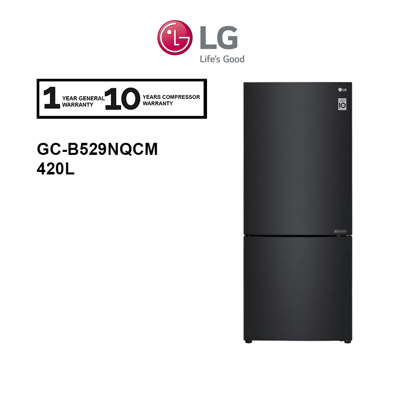 LG Fridge 420L Bottom Freezer Refrigerator GCB529NQCM / GCB529NQCM