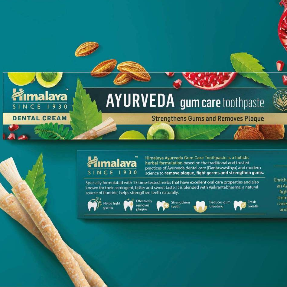 Himalaya Ayurveda Dental Cream Toothpaste 150G Strengthens Teeth
