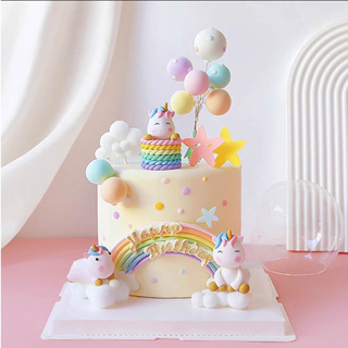 Unicorn Cake Topper Unicorn Horn and Ears Cake Decorative Topper Picks  Girls Unicorn Happy Birthday Party Magical Dessert Decor - AliExpress