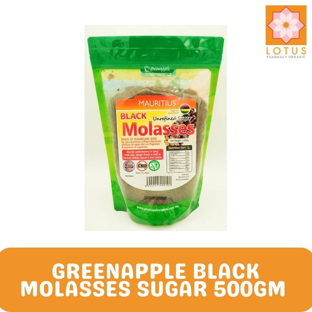 GreenApple Black Molasses Sugar 500gm Shopee Malaysia