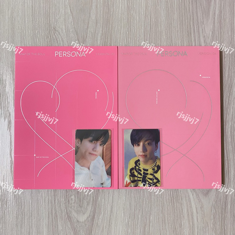 Bts Map Of The Soul Persona Version 03 04 With Jungkookjk Photocard Unsealed Shopee 3125